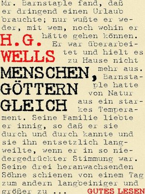 cover image of Menschen, Göttern gleich